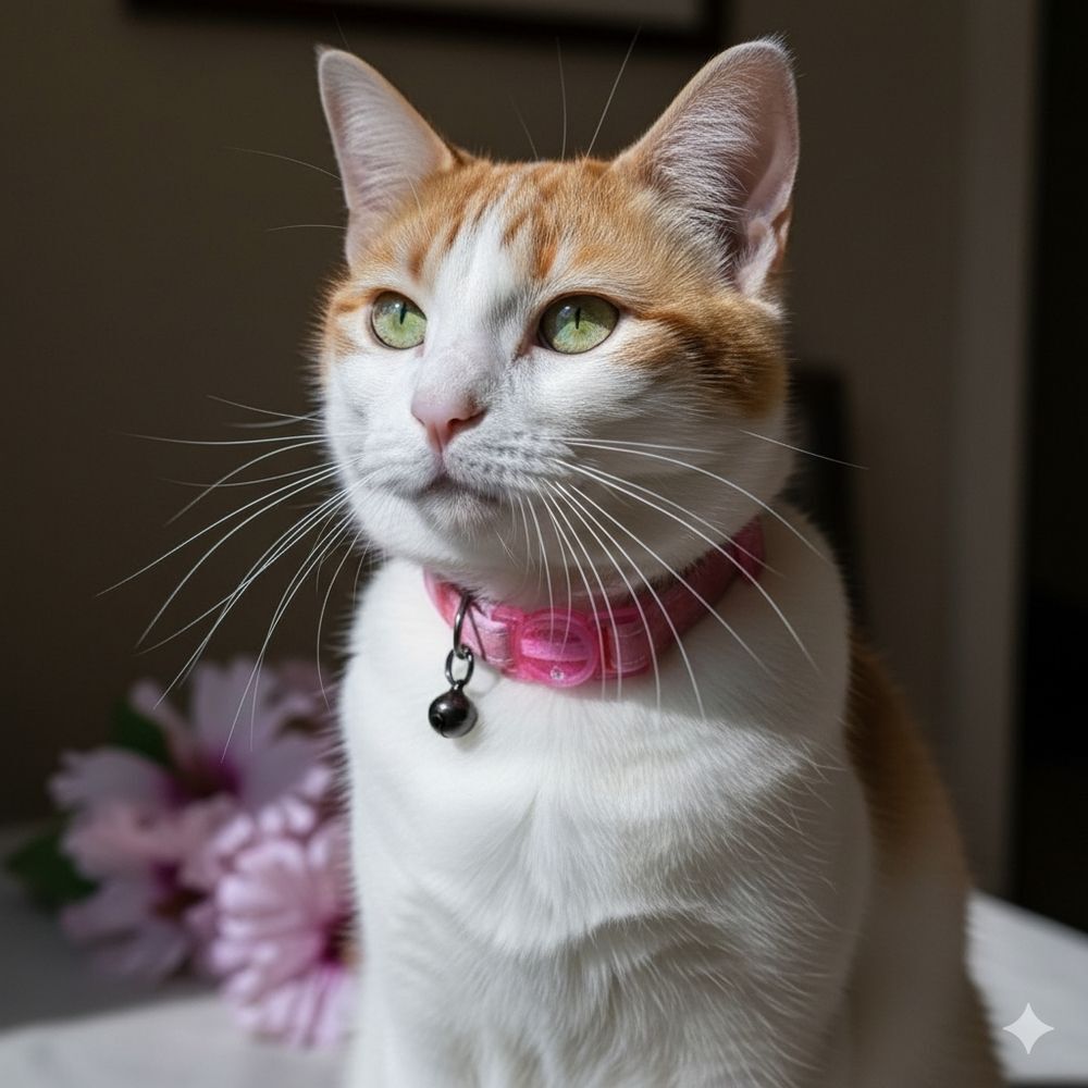 Whisker City NWT Pink Marble Easy Release Adjustable Adult Cat Collar 8in-12in